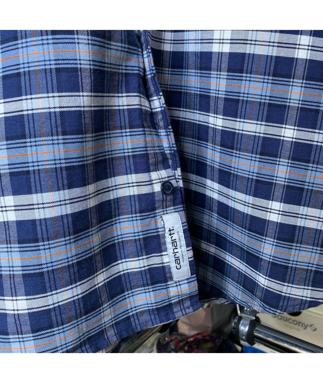 CARHARTT WIP Голубая хлопковая кэжуал рубашка, фото 5