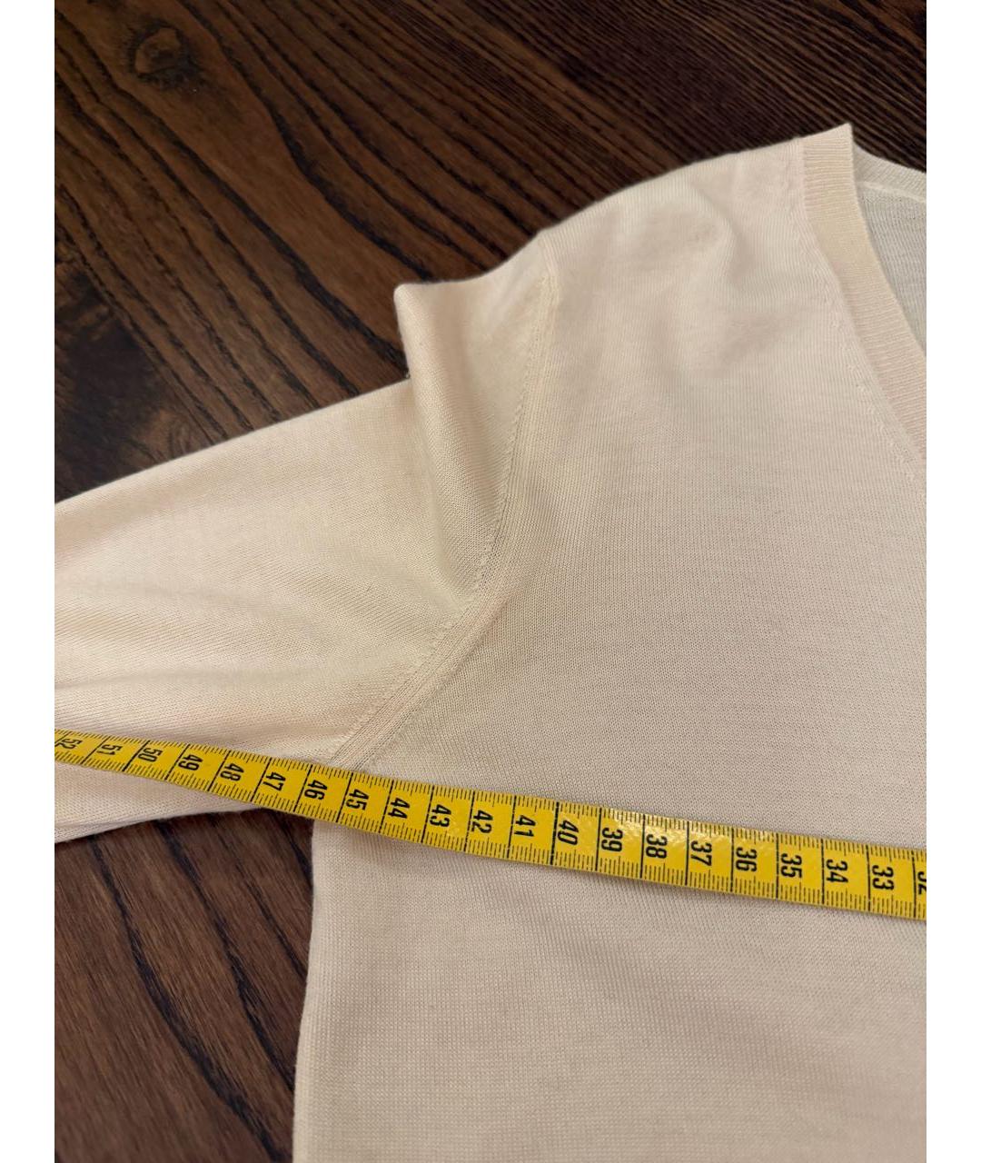 LOUIS VUITTON Бежевый кашемировый джемпер / свитер, фото 5
