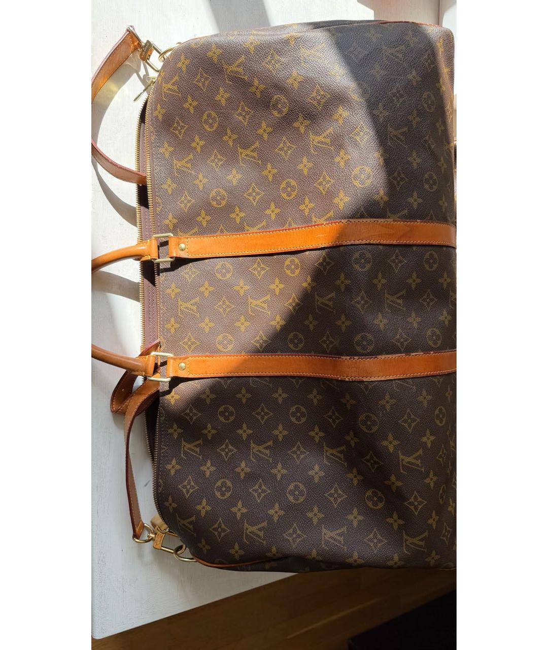 LOUIS VUITTON Коричневая дорожная/спортивная сумка из искусственной кожи, фото 5