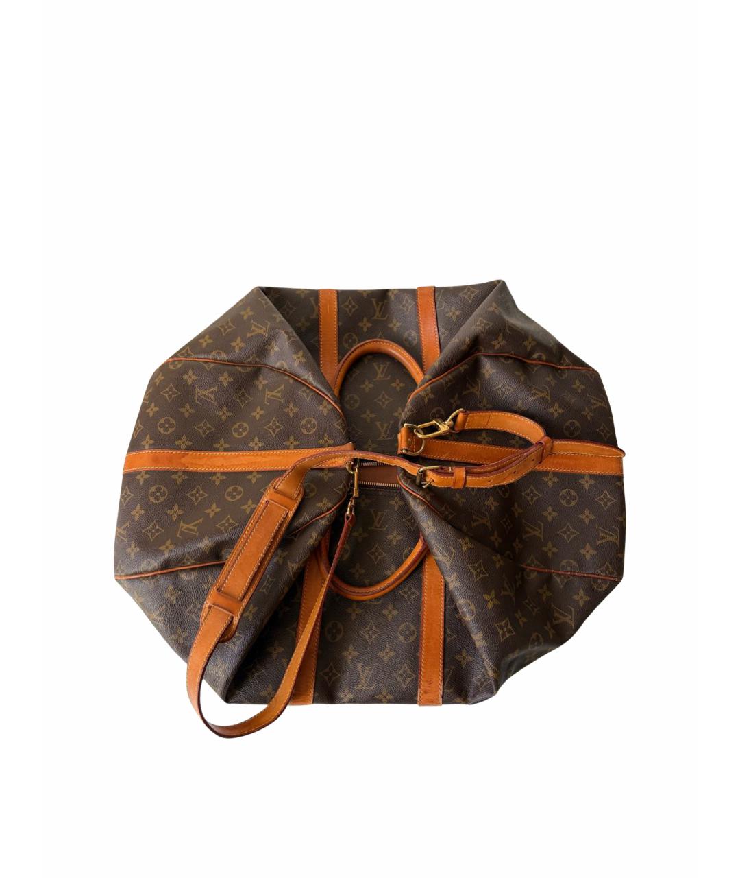 LOUIS VUITTON Коричневая дорожная/спортивная сумка из искусственной кожи, фото 1