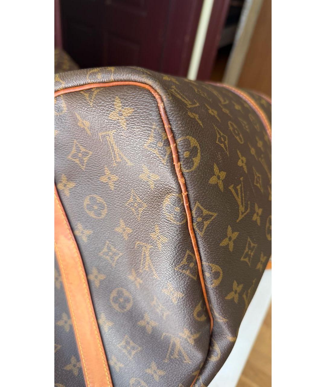 LOUIS VUITTON Коричневая дорожная/спортивная сумка из искусственной кожи, фото 7