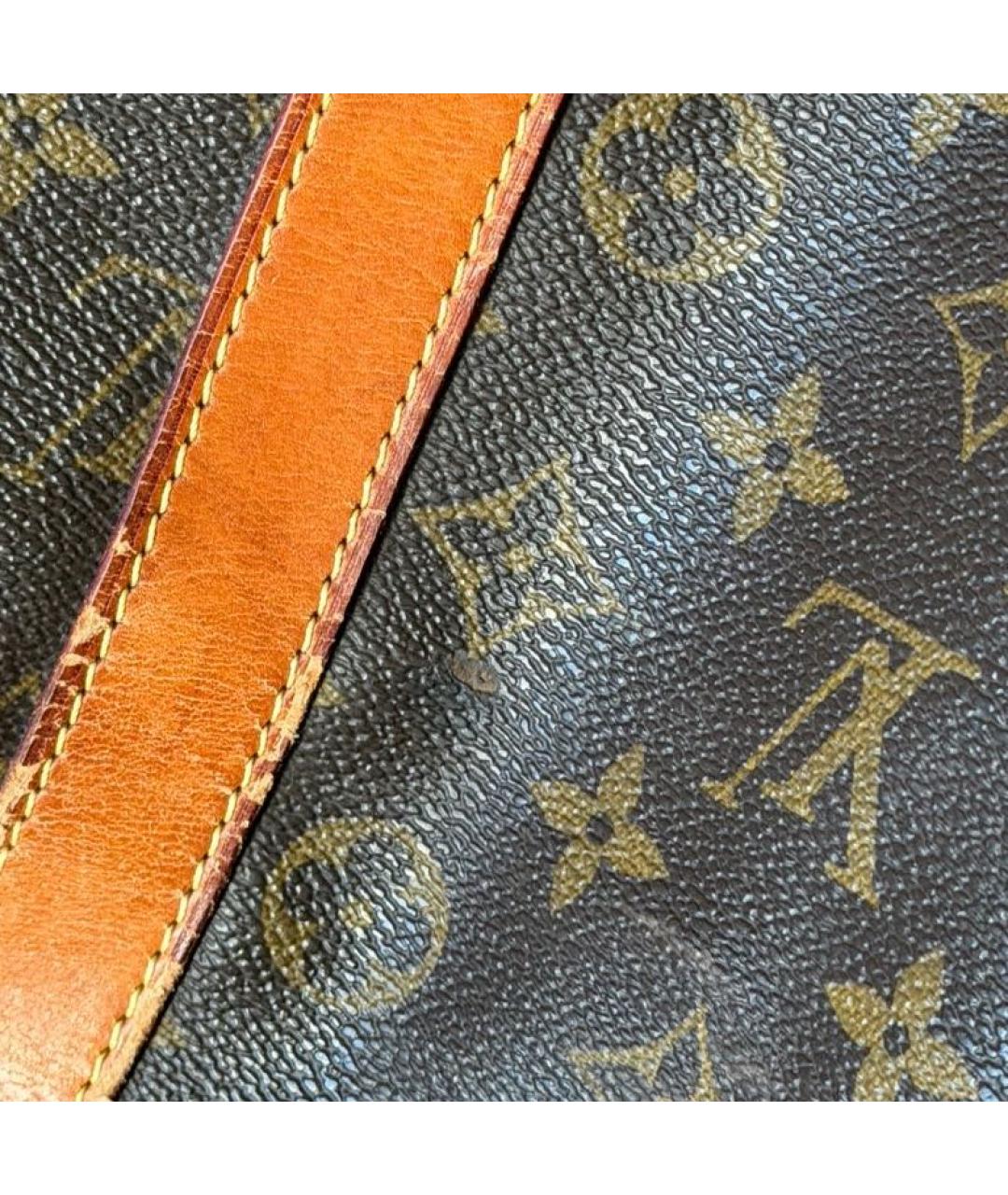 LOUIS VUITTON Коричневая дорожная/спортивная сумка из искусственной кожи, фото 6