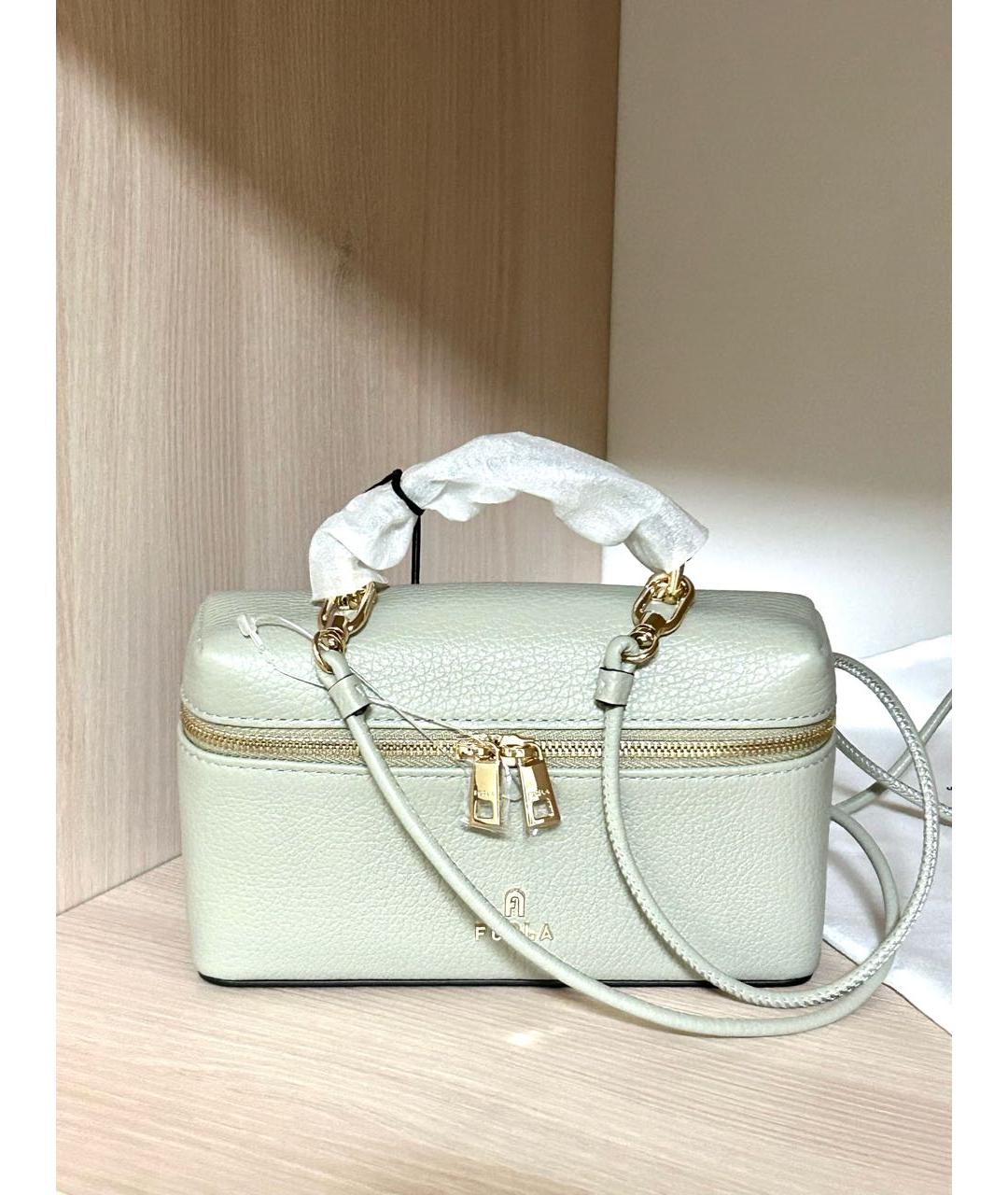 FURLA Зеленая кожаная сумка через плечо, фото 2