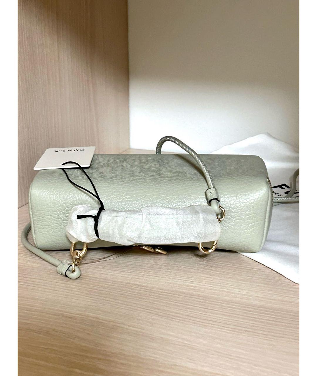 FURLA Зеленая кожаная сумка через плечо, фото 5