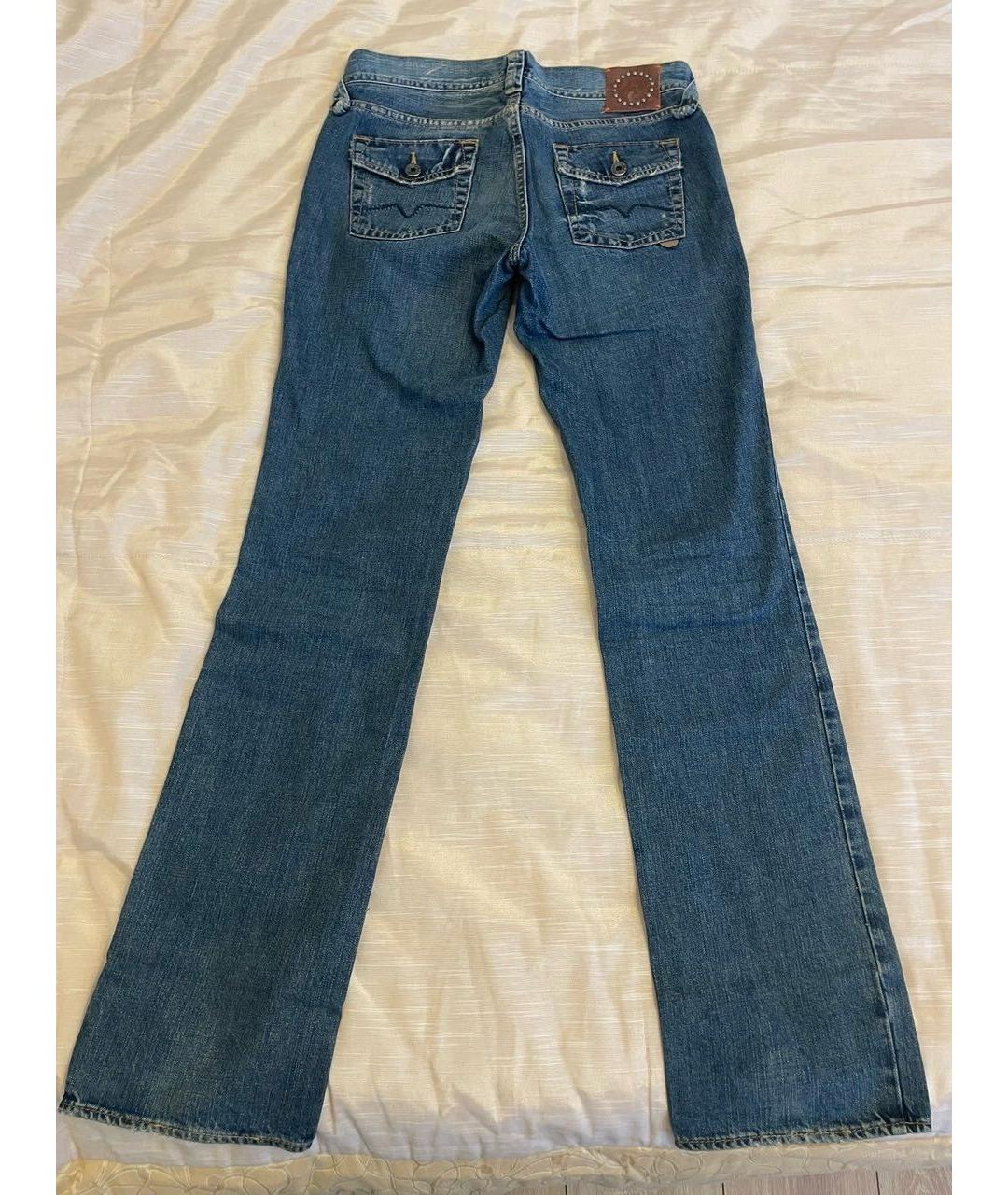 HUGO BOSS Синие хлопковые джинсы клеш, фото 2