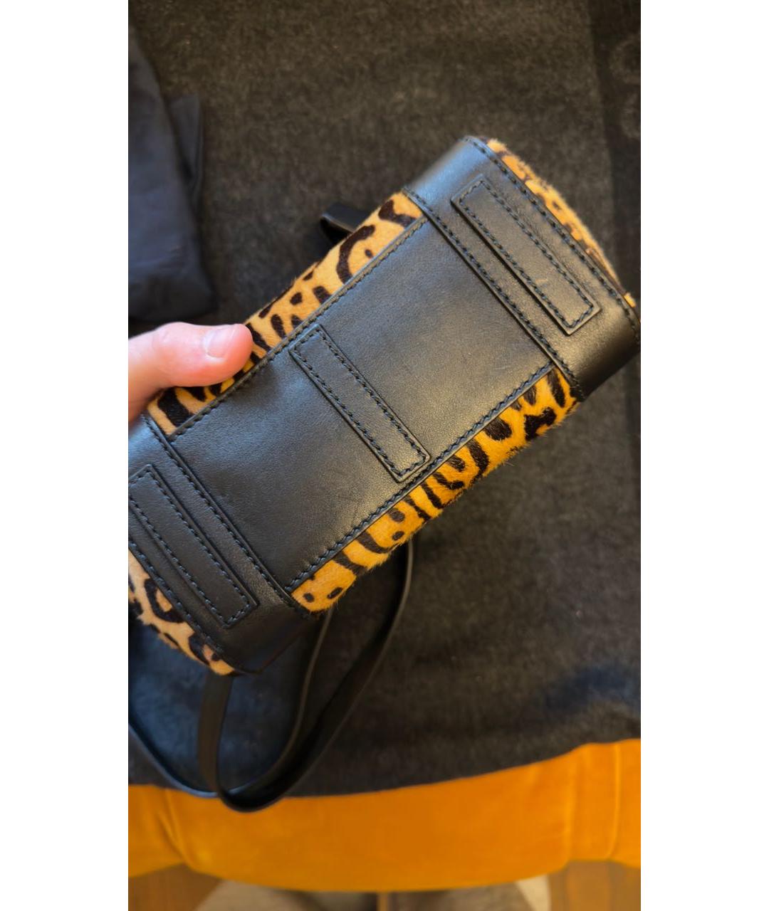 RALPH LAUREN Коричневая сумка через плечо из экзотической кожи, фото 3