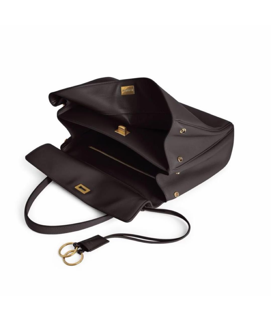 BALENCIAGA Коричневая кожаная сумка тоут, фото 8