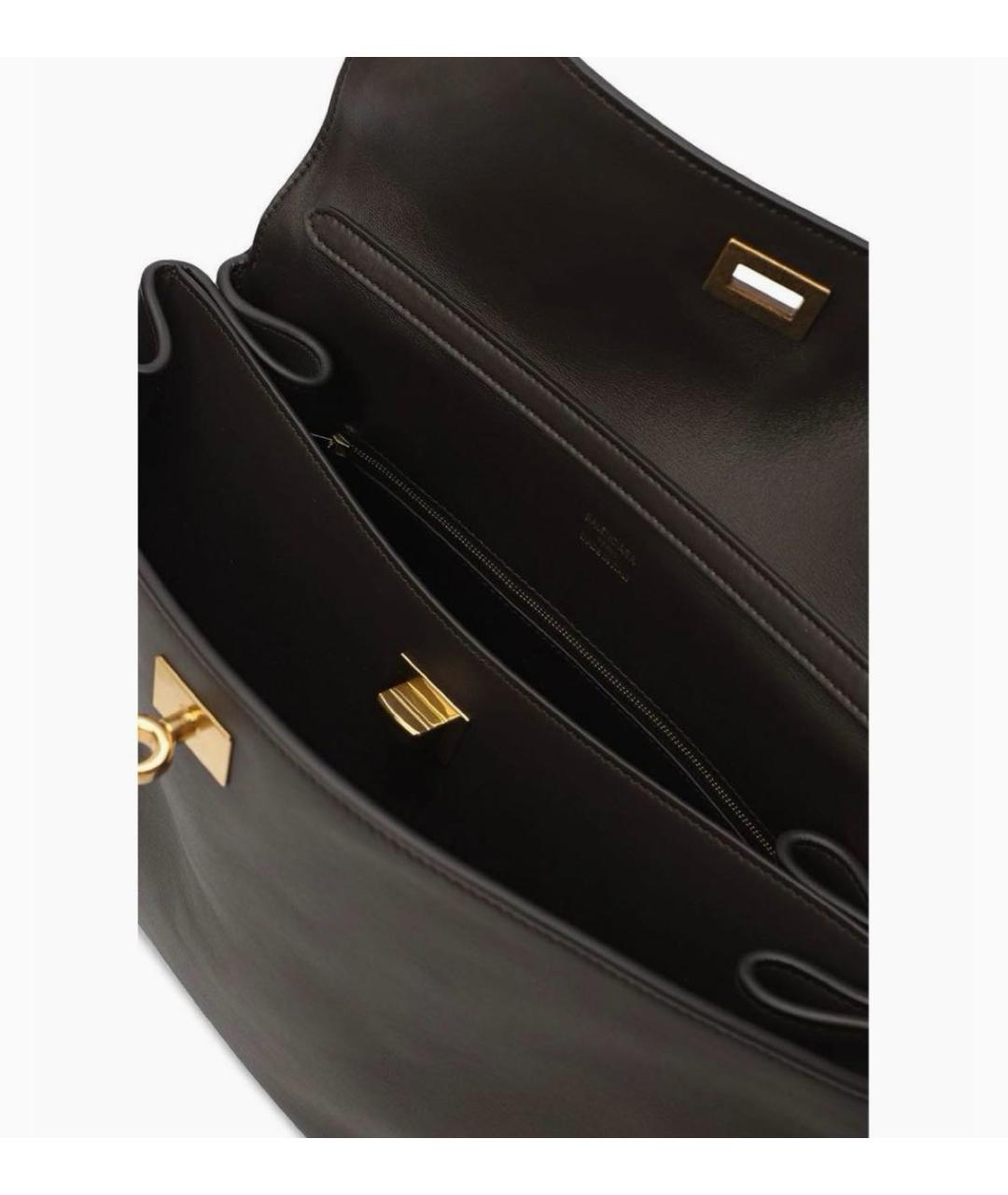 BALENCIAGA Коричневая кожаная сумка тоут, фото 4