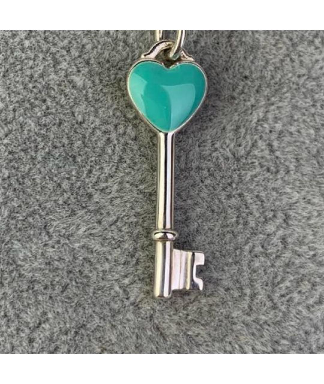 TIFFANY&CO Бирюзовая серебряная подвеска, фото 6