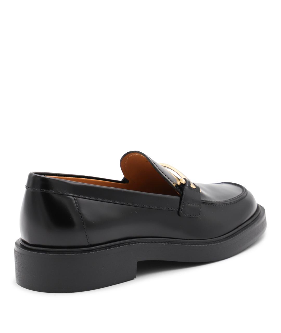 TOD'S Черные кожаные лоферы, фото 3