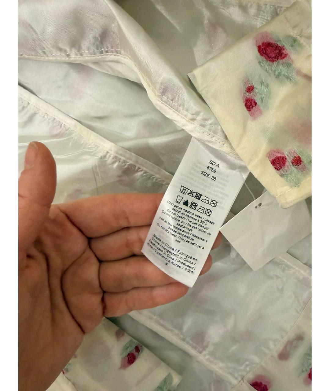 GANNI Мульти полиэстеровое повседневное платье, фото 3