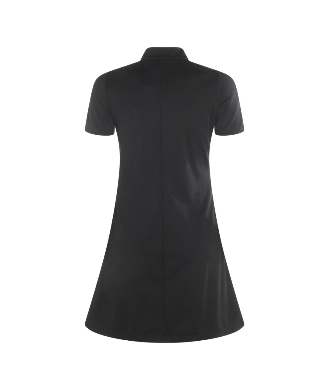 COURREGES Черное полиэстеровое повседневное платье, фото 2