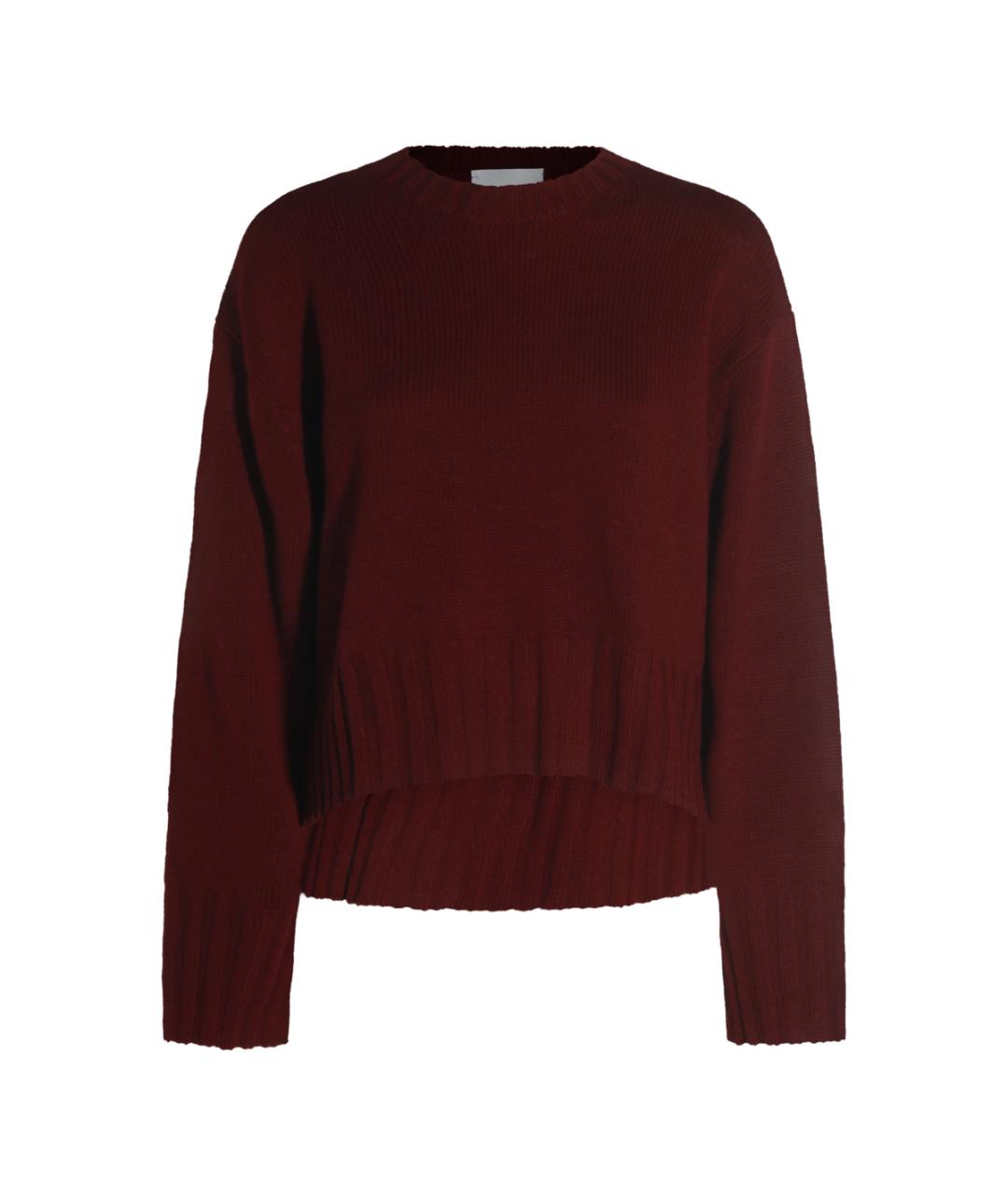 ALLUDE Бордовый шерстяной джемпер / свитер, фото 1