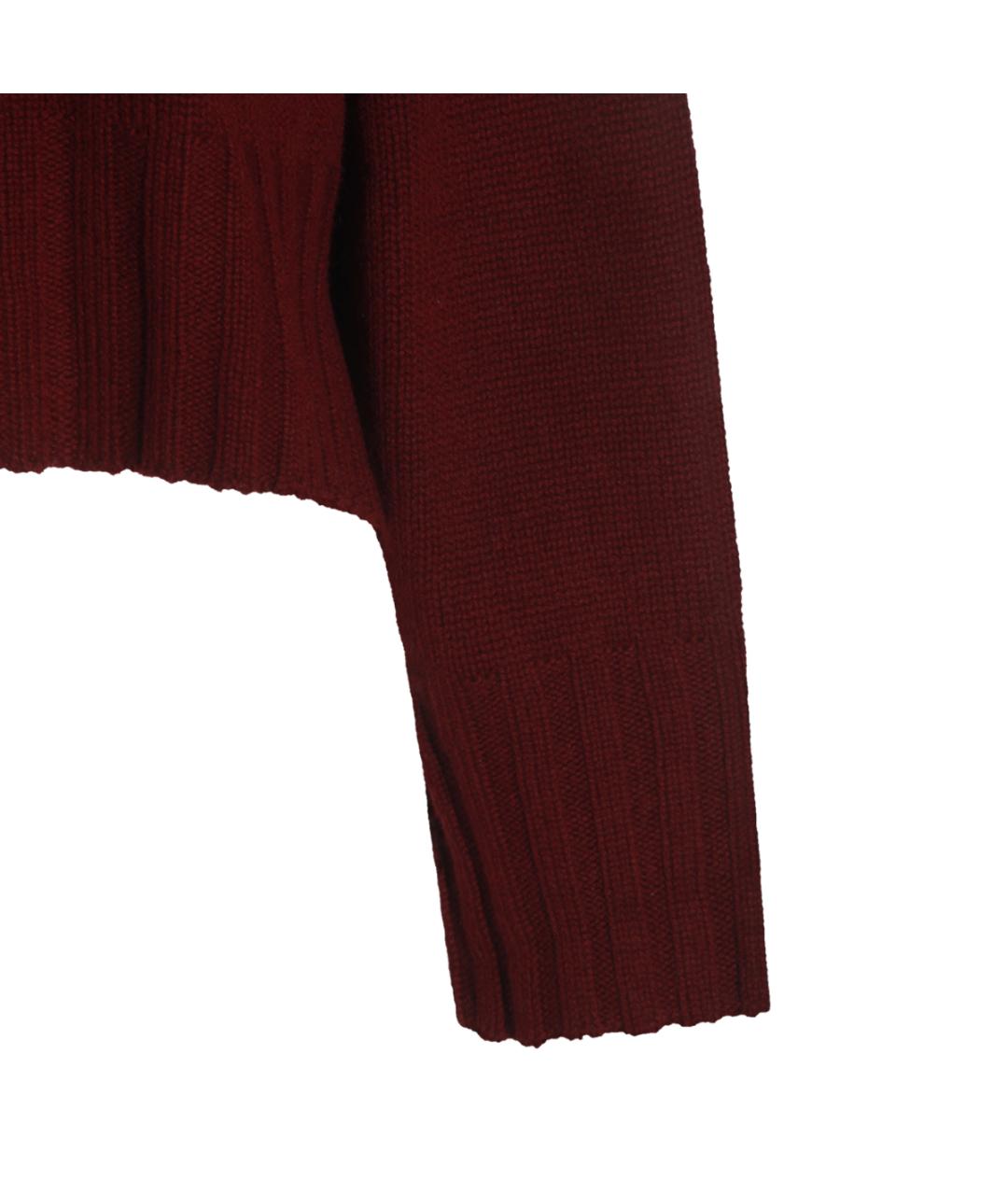 ALLUDE Бордовый шерстяной джемпер / свитер, фото 3