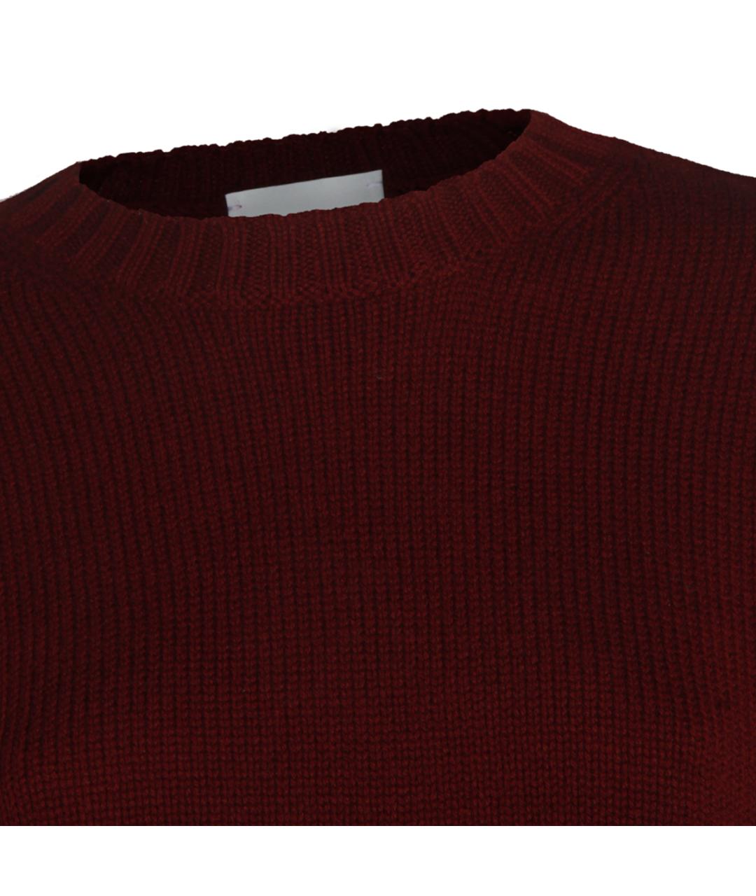 ALLUDE Бордовый шерстяной джемпер / свитер, фото 4