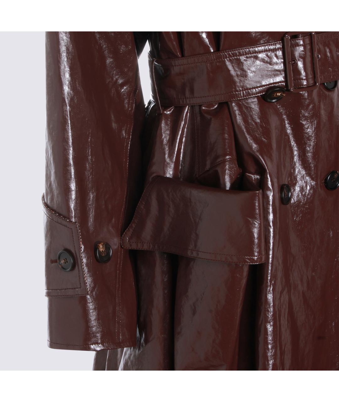 CHLOE Фиолетовый шерстяной тренч/плащ, фото 5