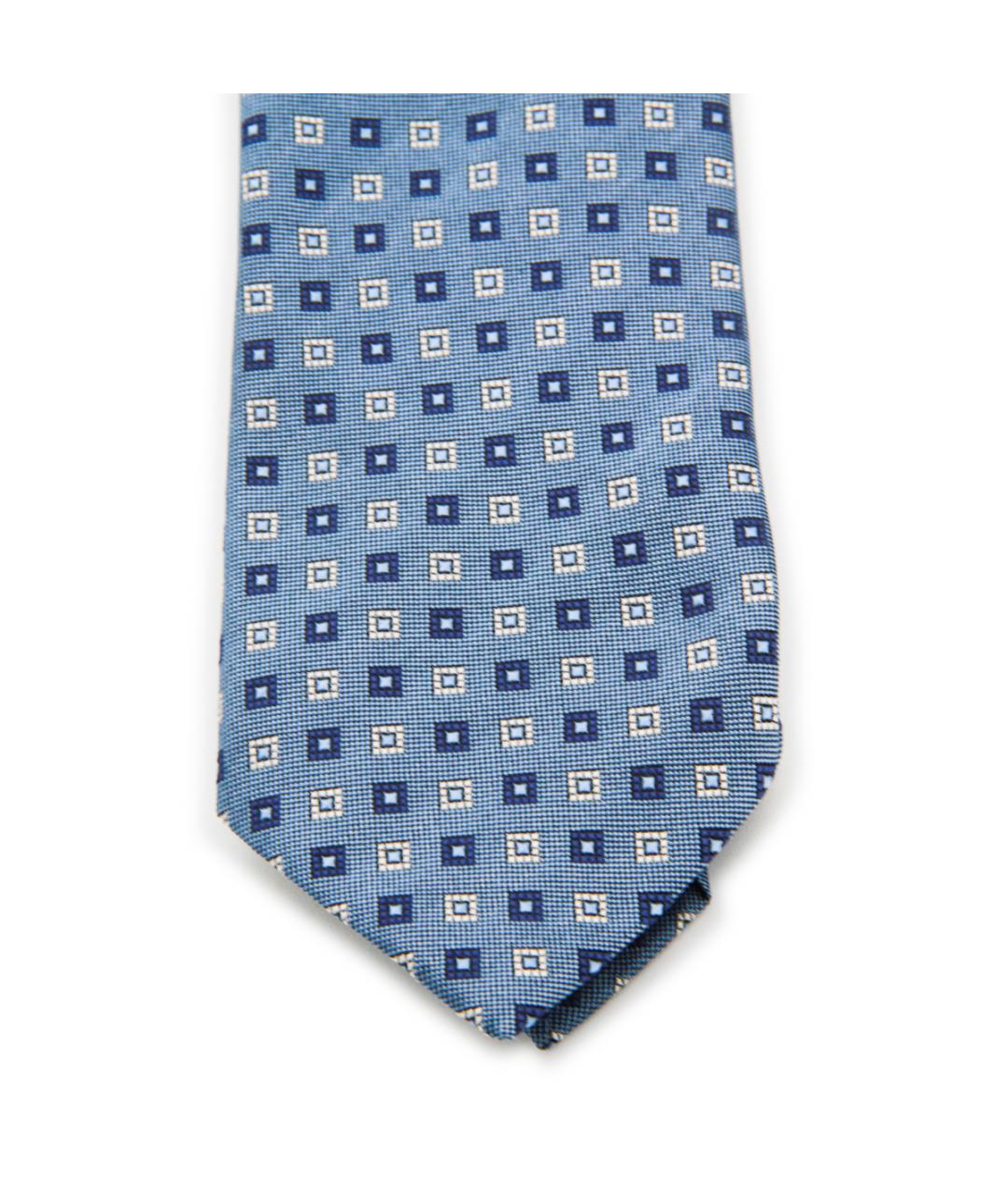 ZEGNA Синий шелковый галстук, фото 2