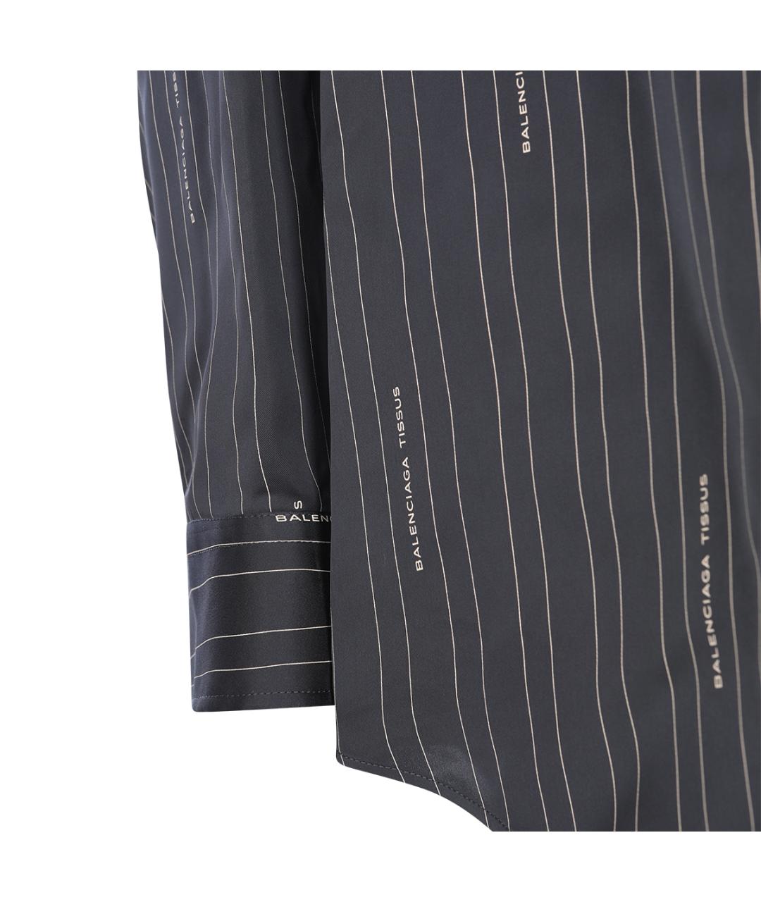 BALENCIAGA Черная вискозная рубашка, фото 4