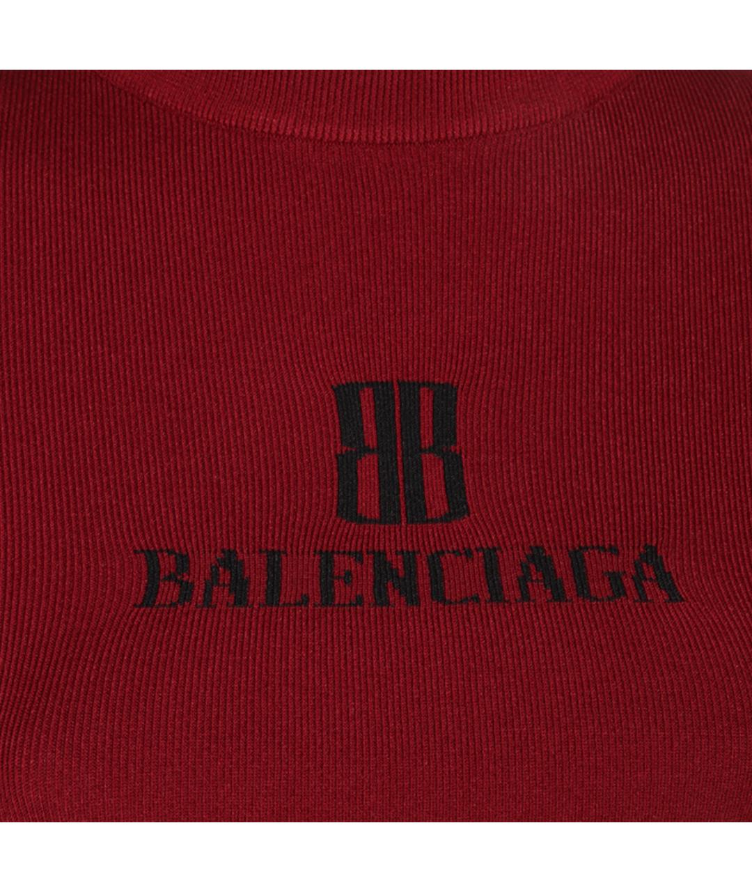 BALENCIAGA Красный вискозный джемпер / свитер, фото 3