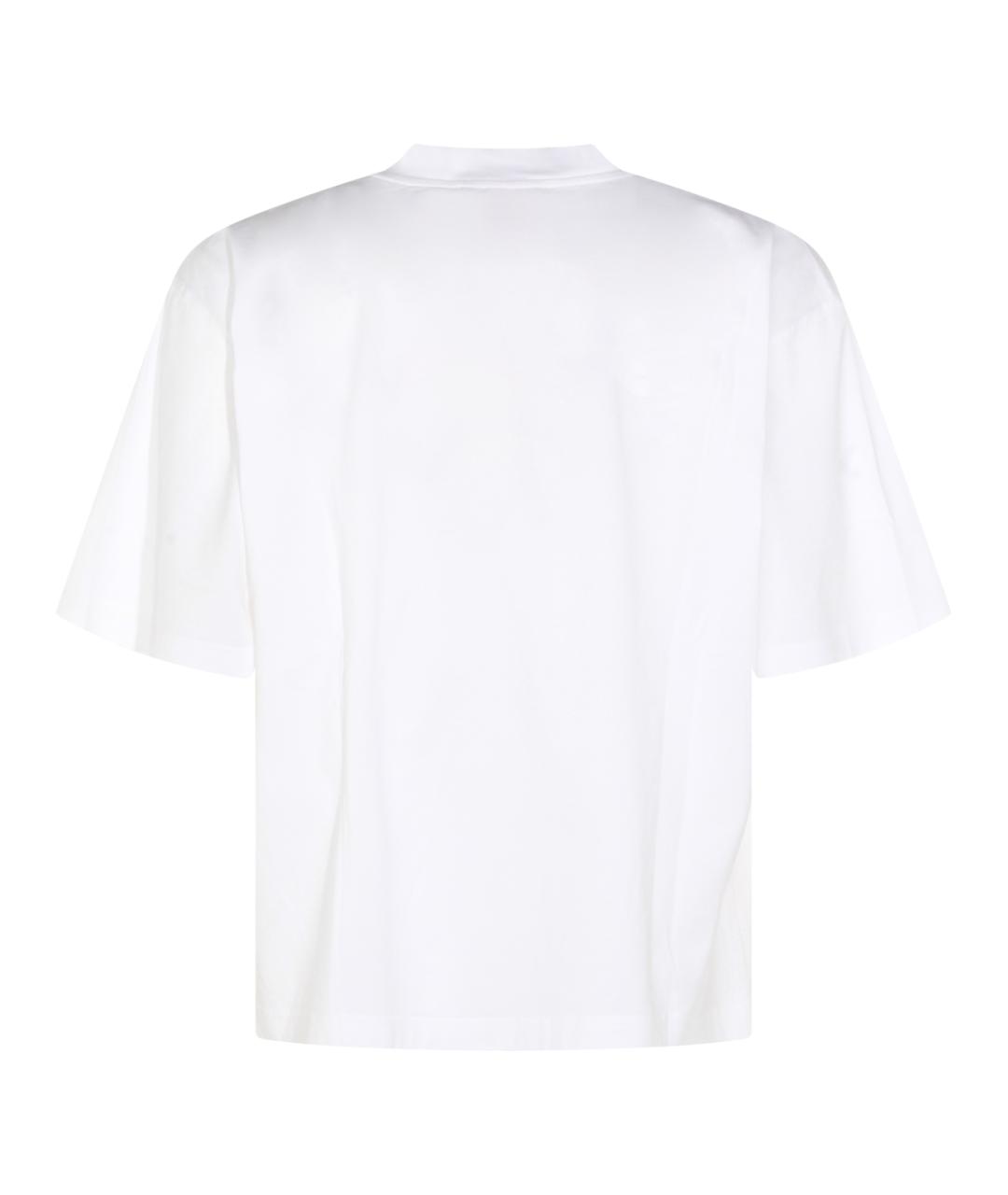 MARNI Белая хлопковая футболка, фото 2