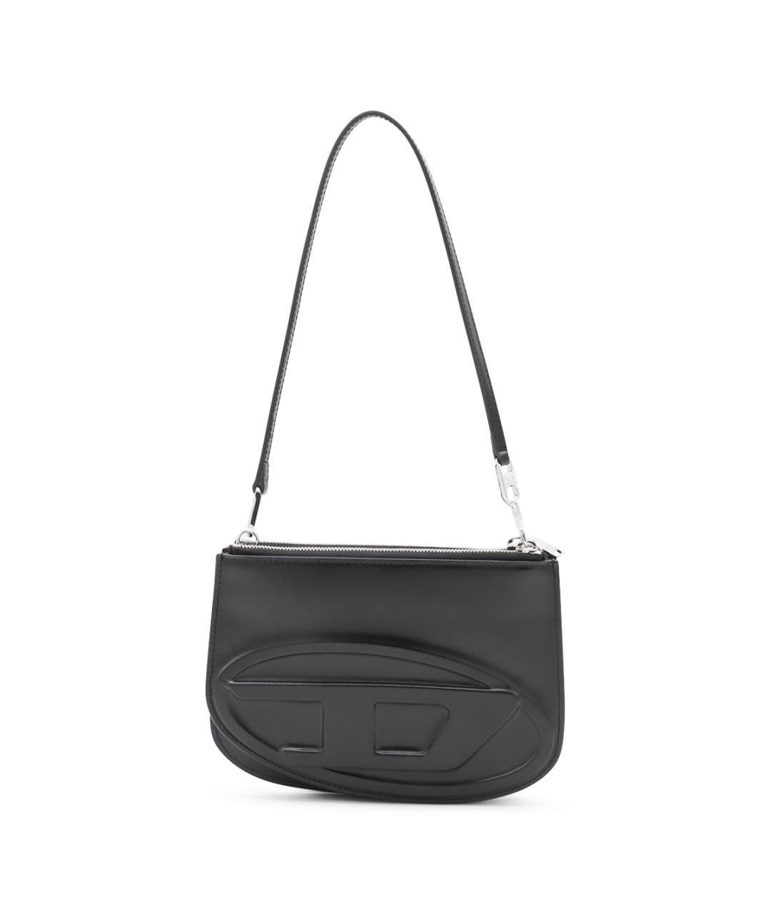 DIESEL Черная сумка через плечо из искусственной кожи, фото 1