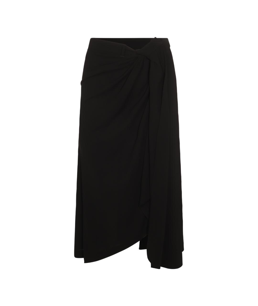 BALENCIAGA Черная юбка миди, фото 1