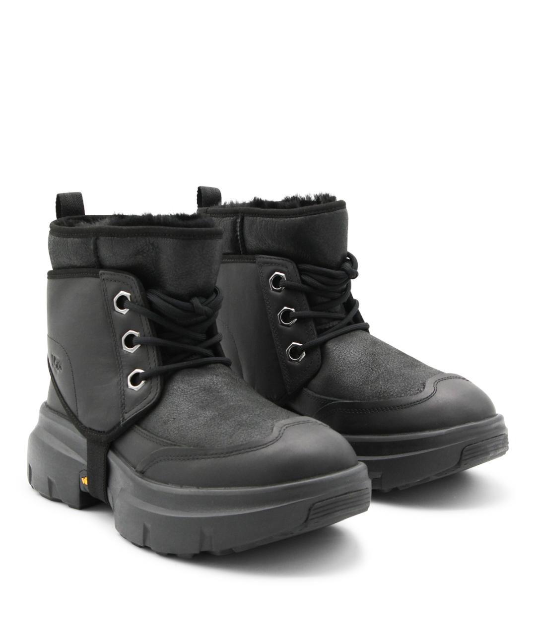 UGG AUSTRALIA Черные низкие ботинки, фото 2