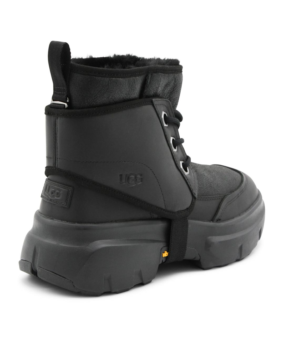 UGG AUSTRALIA Черные низкие ботинки, фото 3