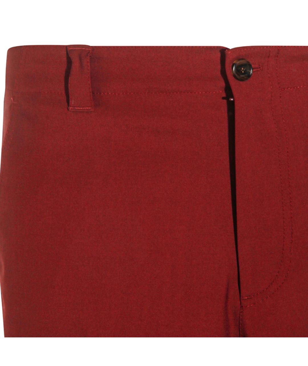 GUCCI Бордовые шерстяные повседневные брюки, фото 3