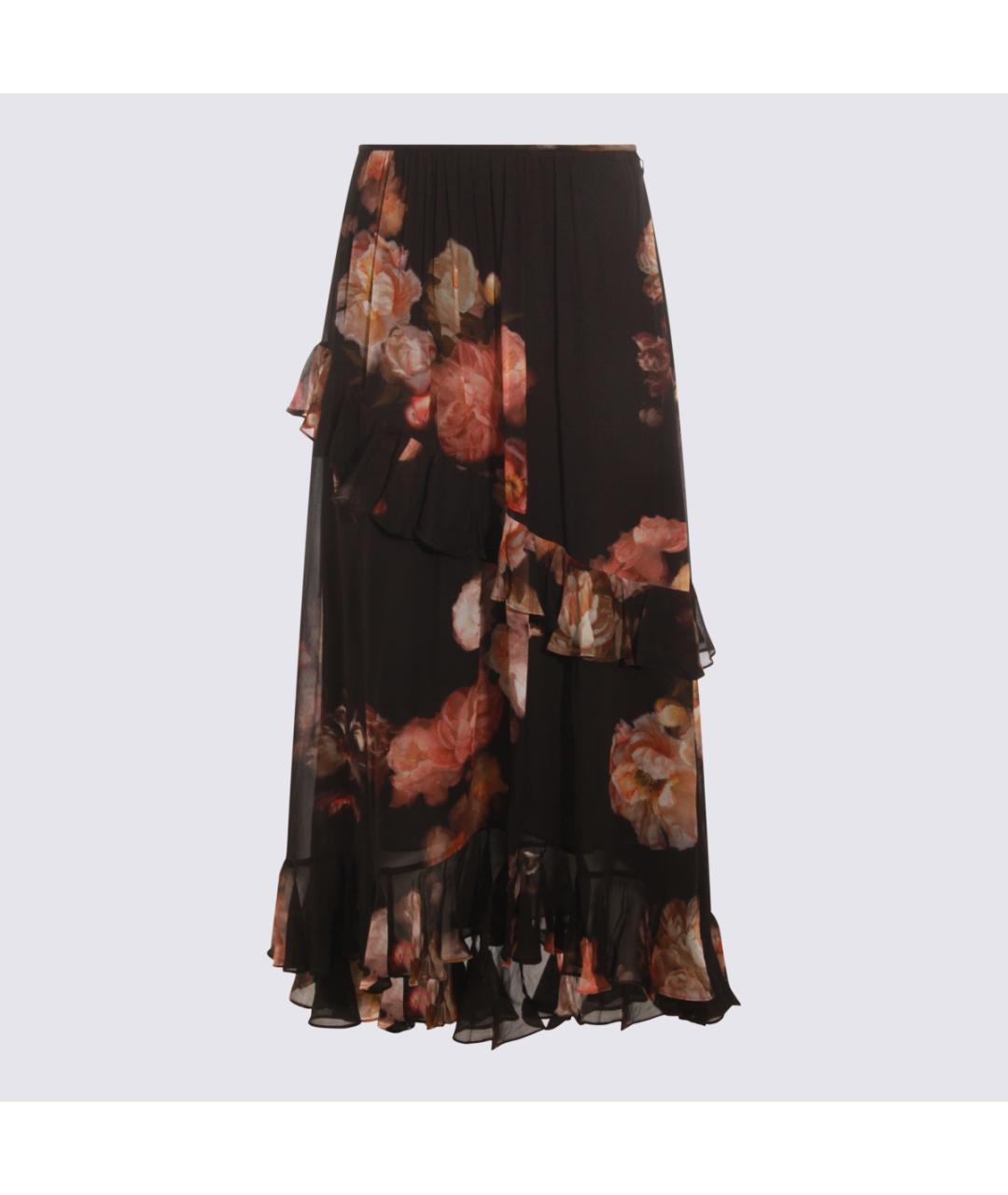 ZIMMERMANN Черная вискозная юбка миди, фото 2