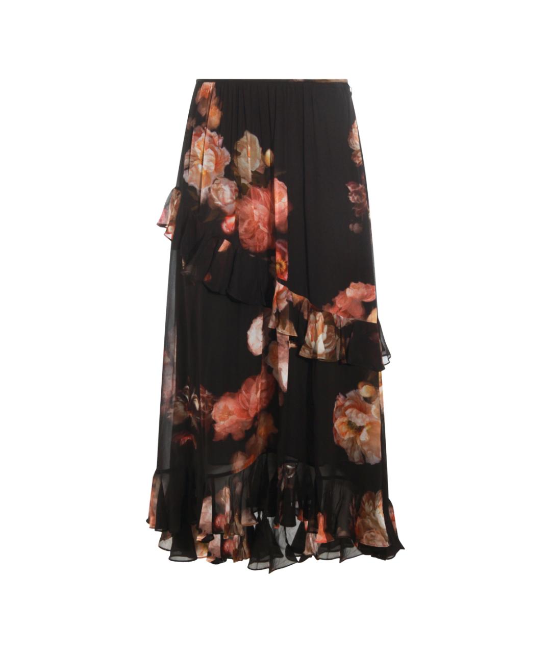 ZIMMERMANN Черная вискозная юбка миди, фото 1
