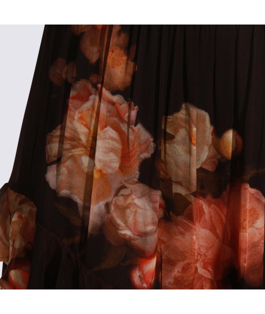 ZIMMERMANN Черная вискозная юбка миди, фото 4