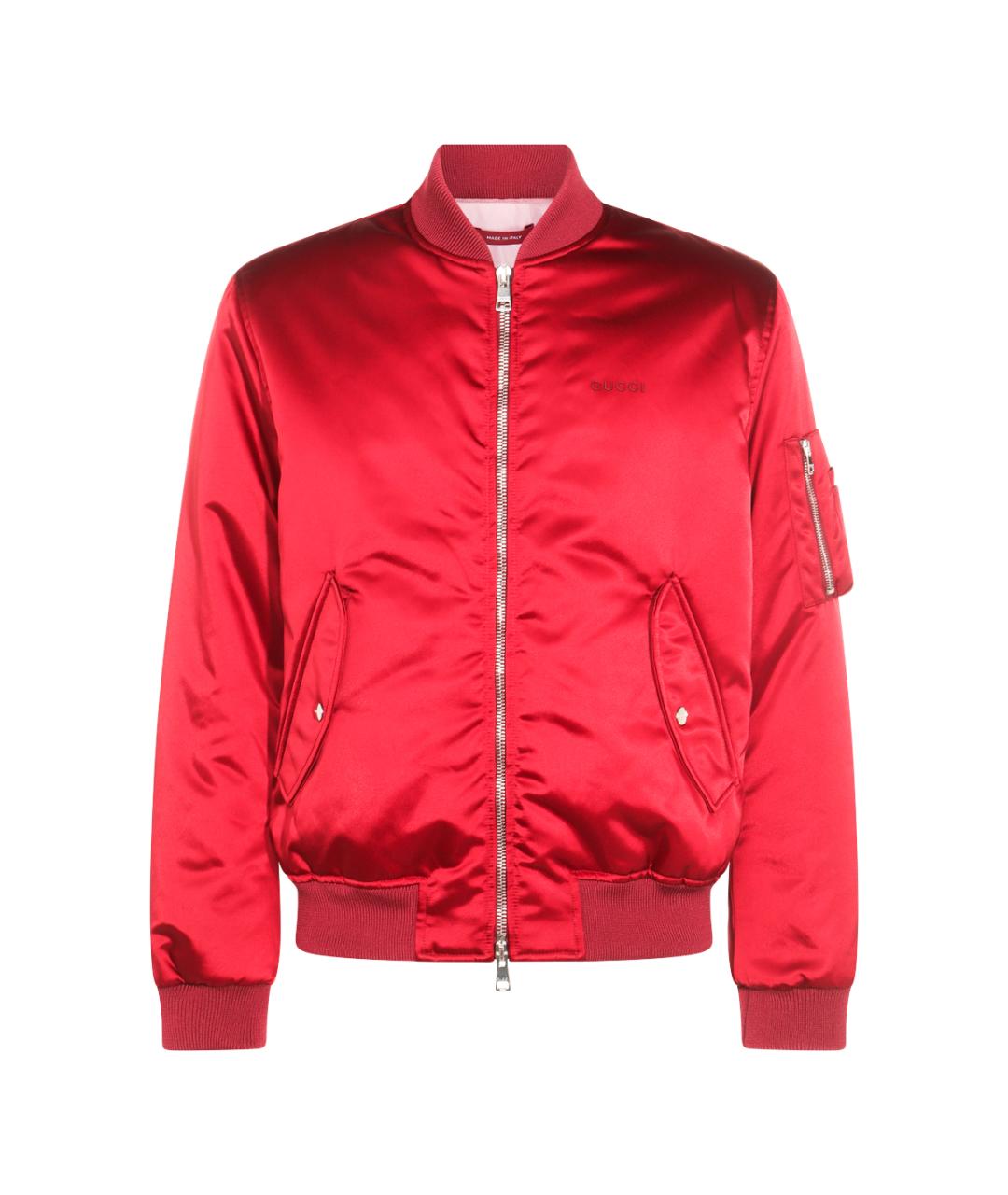 GUCCI Красная синтетическая куртка, фото 1