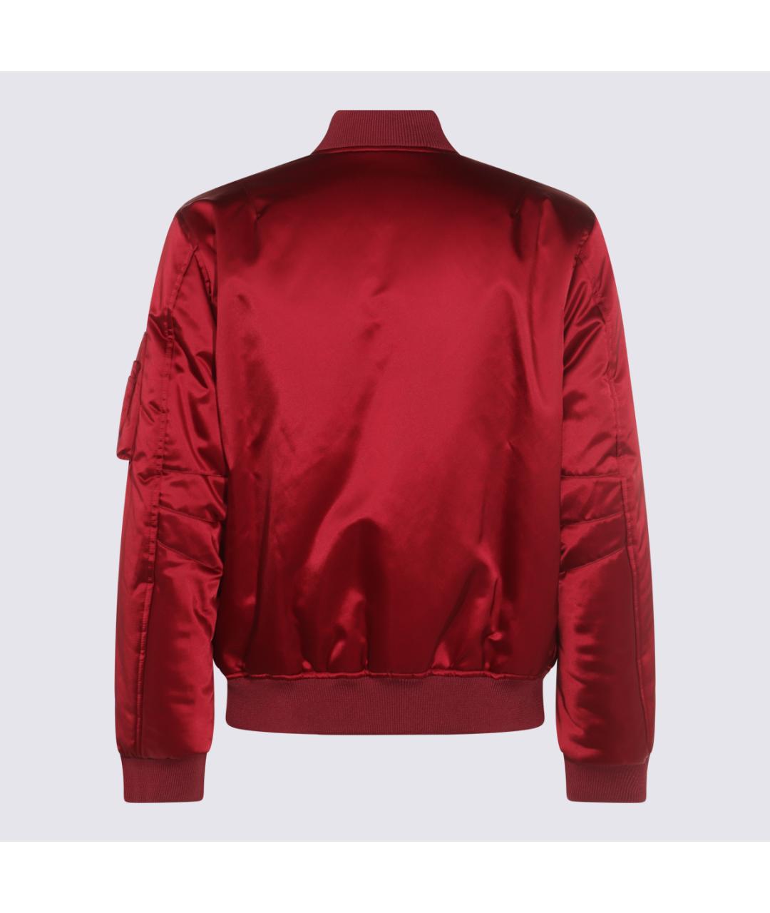 GUCCI Красная синтетическая куртка, фото 3