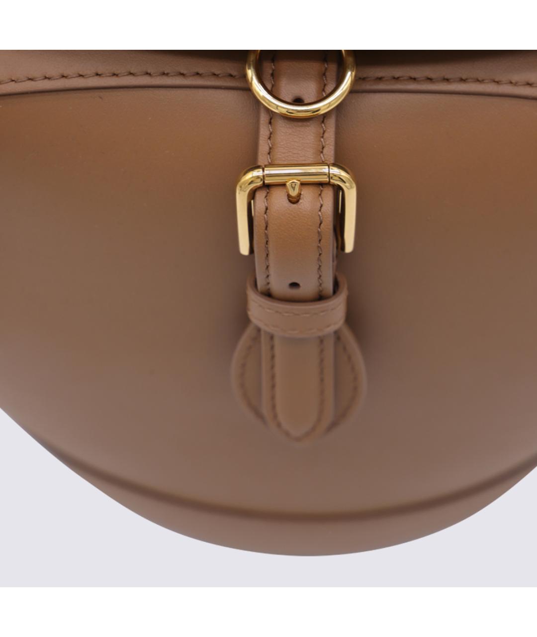 DOLCE&GABBANA Коричневая кожаная сумка тоут, фото 5