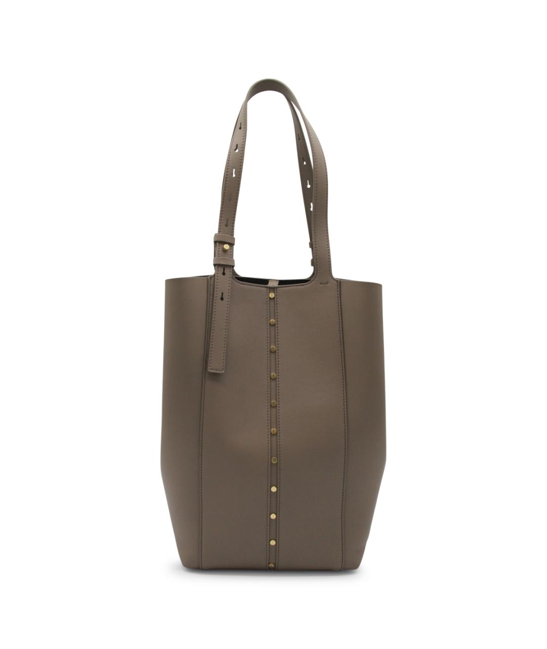 GOLDEN GOOSE DELUXE BRAND Коричневая кожаная сумка тоут, фото 5