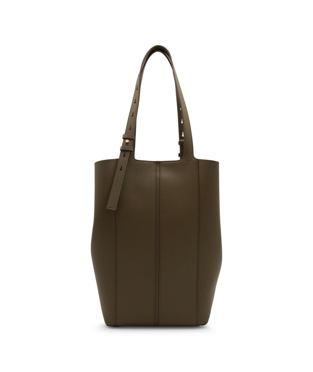 GOLDEN GOOSE DELUXE BRAND Хаки кожаная сумка тоут, фото 3