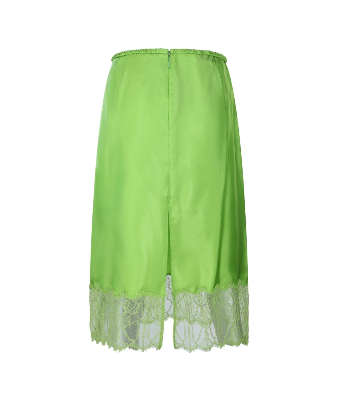 GUCCI Зеленая вискозная юбка миди, фото 2