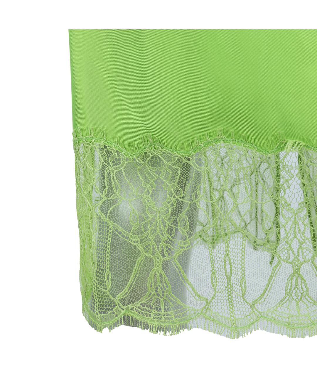 GUCCI Зеленая вискозная юбка миди, фото 3