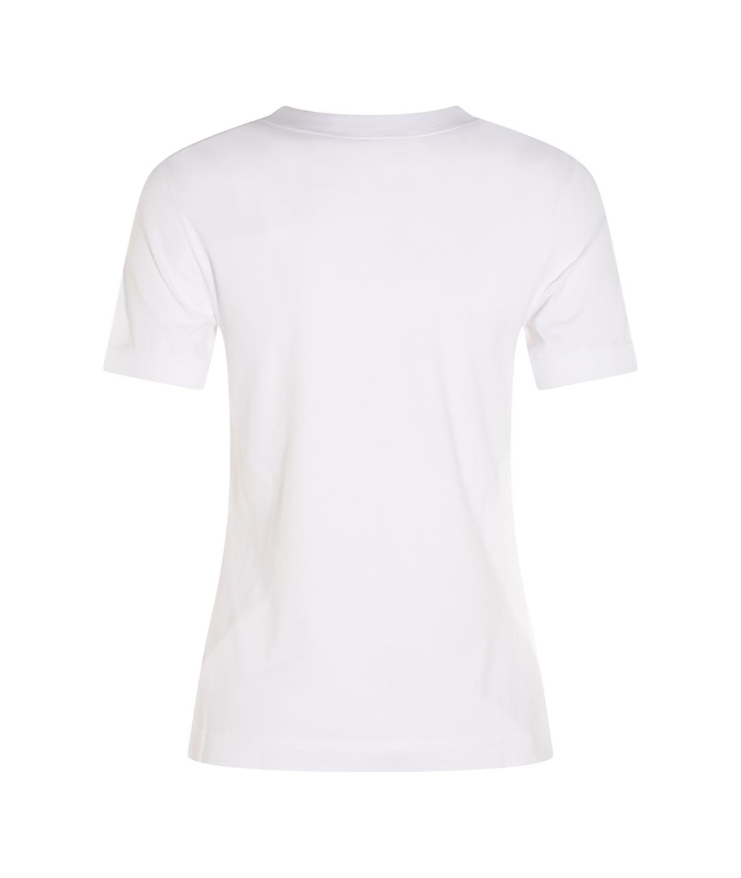 DOLCE&GABBANA Белая хлопковая футболка, фото 2