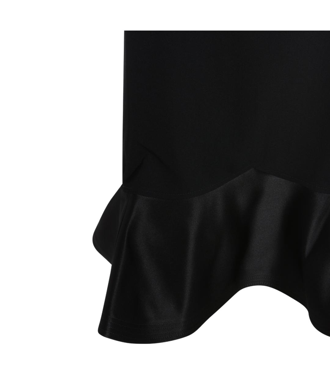 FENDI Черная шерстяная юбка миди, фото 3