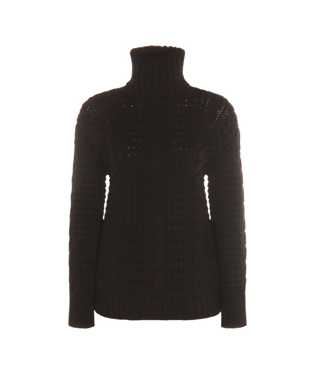 MONCLER Черный шерстяной джемпер / свитер, фото 1