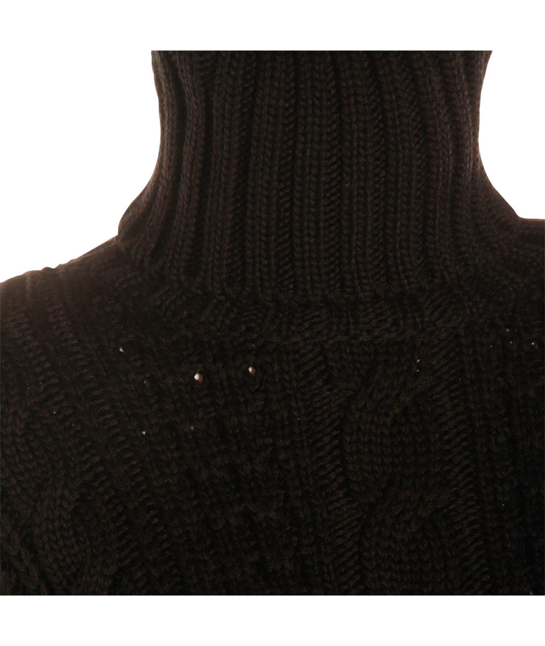 MONCLER Черный шерстяной джемпер / свитер, фото 3