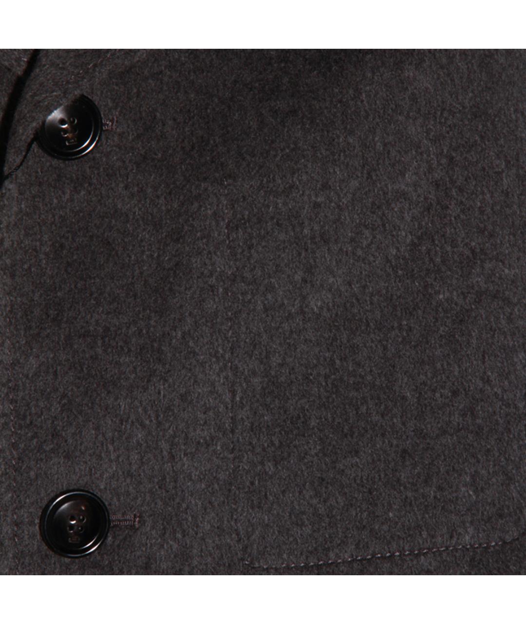 Ami Paris Серое шерстяное пальто, фото 3