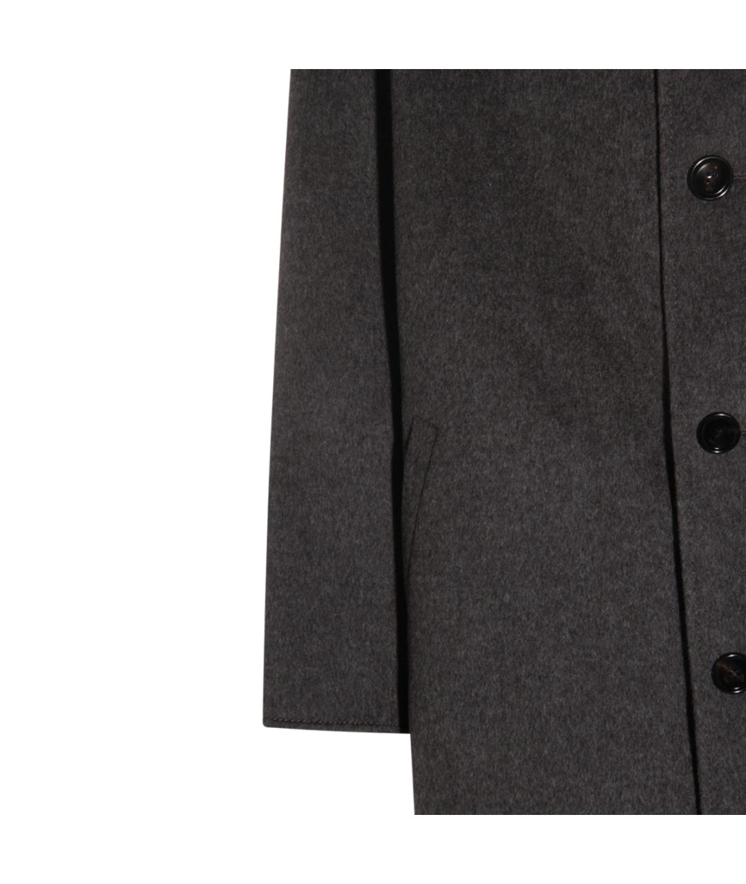 Ami Paris Серое шерстяное пальто, фото 4