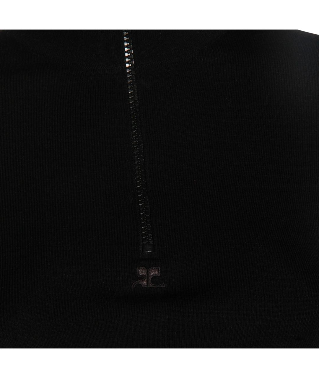 COURREGES Черный шерстяной джемпер / свитер, фото 3