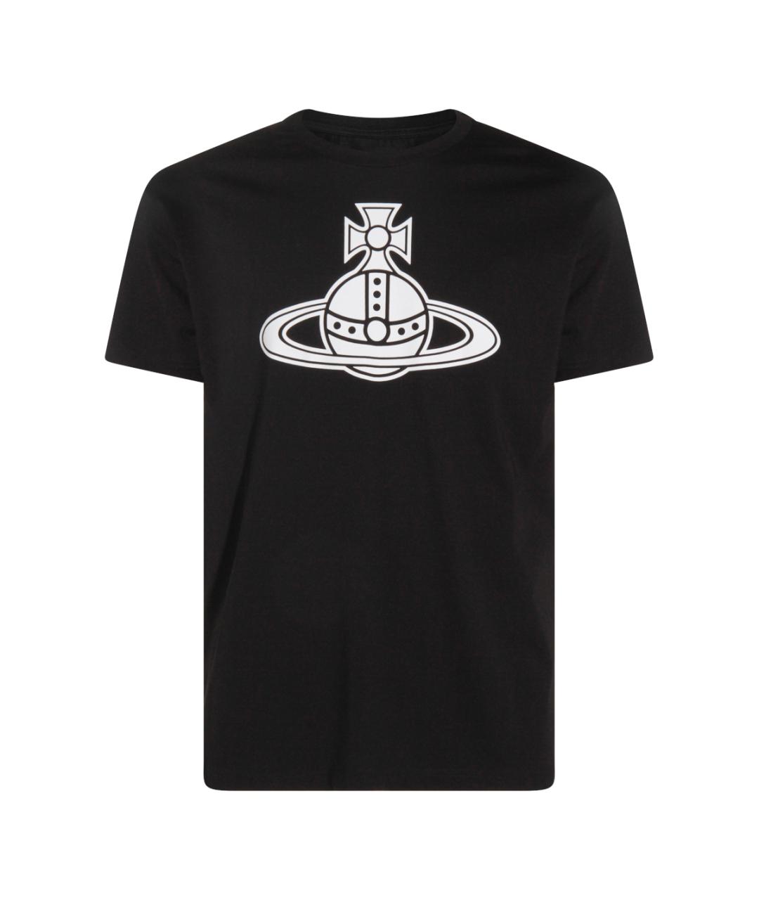 VIVIENNE WESTWOOD Черная хлопковая футболка, фото 1