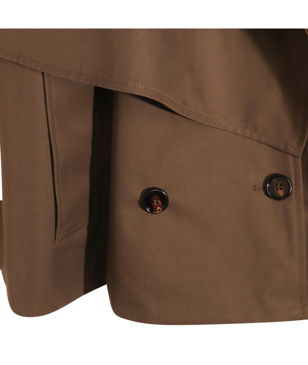 BURBERRY Коричневый хлопковый тренч/плащ, фото 4