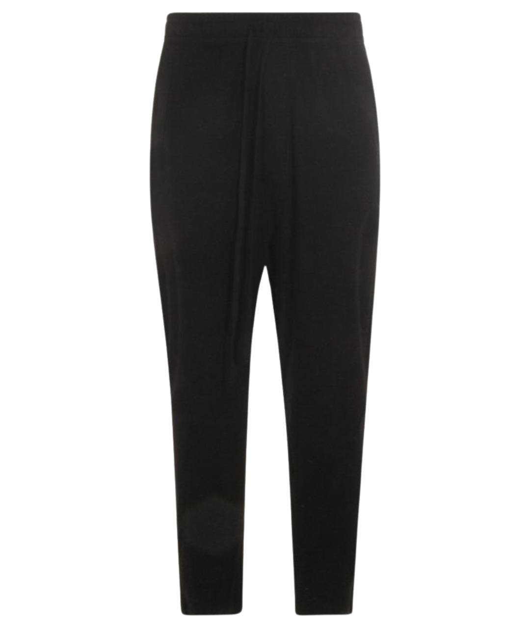 THOM KROM Черные шерстяные повседневные брюки, фото 1