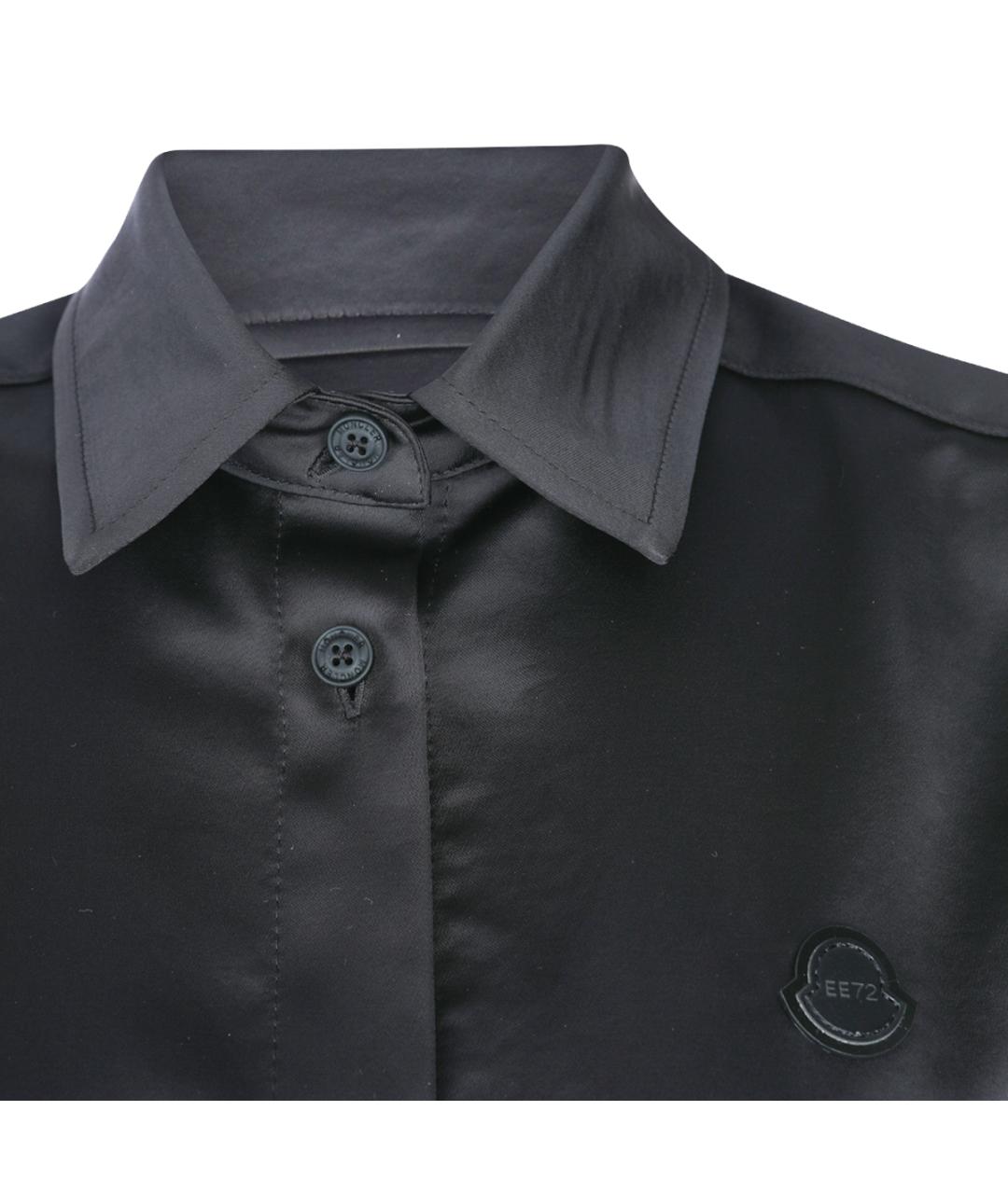 MONCLER Черная полиэстеровая рубашка, фото 3
